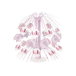 Pink Floral Elephant Cascade Centerpiece 8.5
