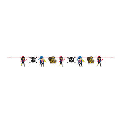 Ahoy Pirate Garland Banner 7 ft.