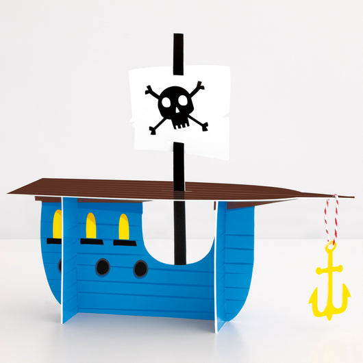 Ahoy Pirate Ship Centerpiece Decoration