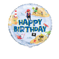 Ahoy Pirate Round Foil Balloon 18