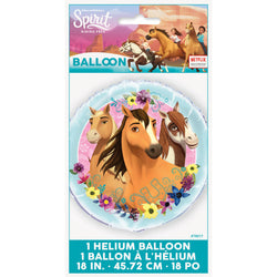 Spirit Riding Free Round Foil Balloon 18