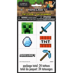 Minecraft Tattoos, 24ct