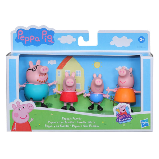 Peppa Pig Peppa's Adventures Peppa's Family Figure 4-Pack Toy (4)