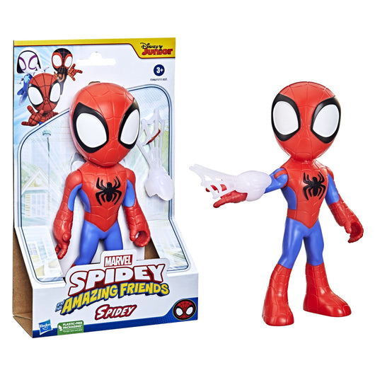 Marvel Spidey and His Amazing Friends Supersized Spidey 9-inch Action Figure, Preschool Toys, Super Hero Toys for 3 Year Old Boys and Girls and Up (3)
