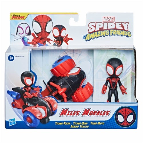 Marvel Spidey and His Amazing Friends Miles Morales: Spider-Man Techno Racer Set (3)