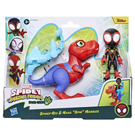 Marvel Spidey and His Amazing Friends Dino-Webs Spidey-Rex & Miles 