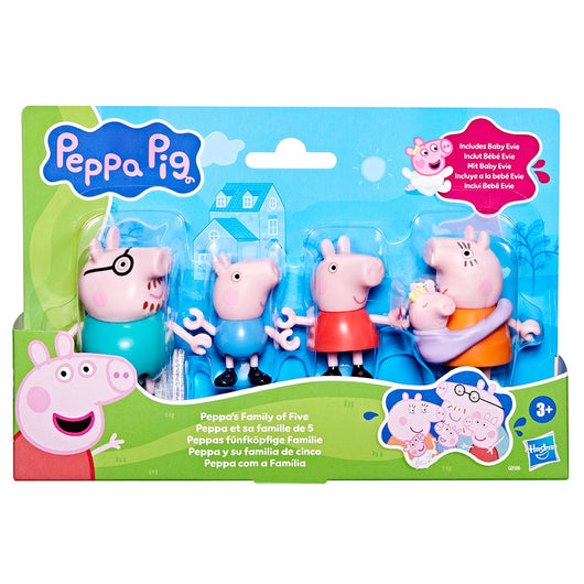 Peppa Pig Peppa's Family of Five Set, with Baby Evie (4)