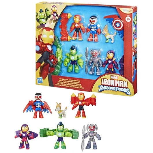 Marvel Iron Man and his Awesome Friends Armored-Up Avengers Pack (6)