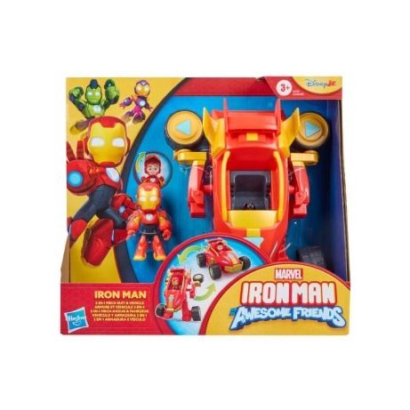 Marvel Iron Man and his Awesome Friends 2-In-1 Mech Suit & Vehicle, Action Figure & Toy Vehicle (2)