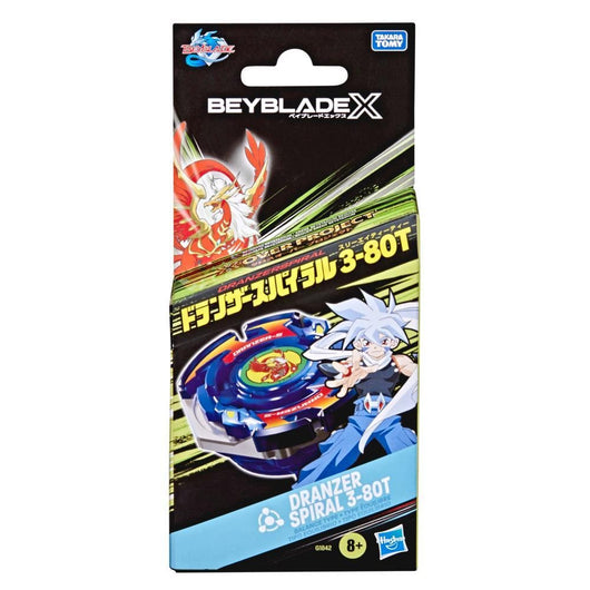 Beyblade X X-Over Project Dranzer Spiral 3-80T Starter Pack Set(8)