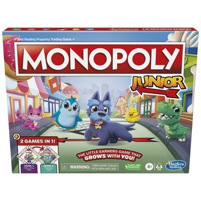 Monopoly Junior Board Game (2026), 2 Games in 1, 2-Sided Board (6)