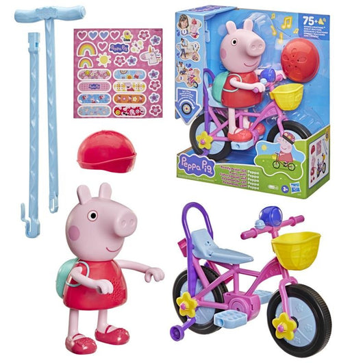 Peppa Pig Ready, Pedal, Go Peppa Interactive Figure and Bicycle Playset (2)
