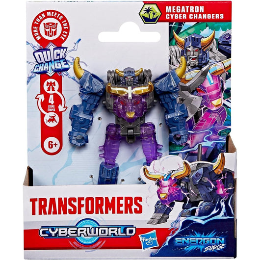 Transformers CYBERWORLD Megatron Energon Surge Cyber Changers Action Figure (8)