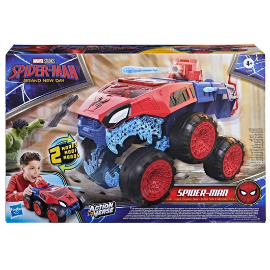 Marvel Spider-Man: Brand New Day 2-In-1 Super Chompin' Tank, 4.5-Inch Action Figure and Toy Vehicle (2)