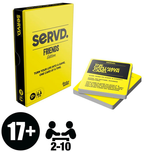 SERVD Friends Edition Party Game, Hilarious Real-Life Card Game for Adults, Ages 17+ (8)