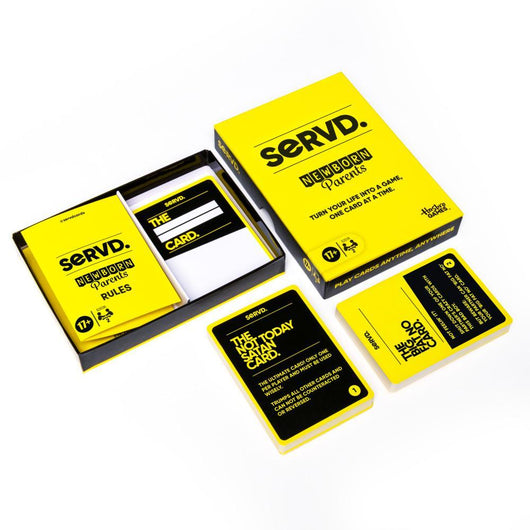 SERVD Newborn Parents Edition Game, Funny Real-Life Couples Card Game for New Parents (8)