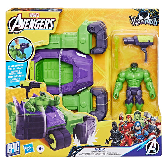 Marvel Avengers VenomVersus Epic World of Action Hulk Blast & Smash Truck (4)