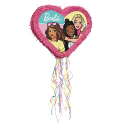 Barbie Heart Shaped Drum Pull Pinata