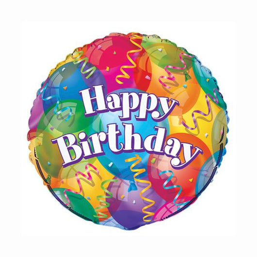 Brilliant Birthday Round Foil Balloon 18