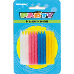 Twist Birthday Candles, 24ct