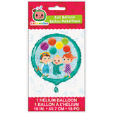 Cocomelon Round Foil Balloon 18", Packaged