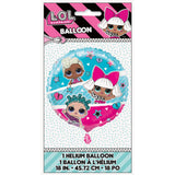LOL Surprise Round Foil Balloon 18", Packaged