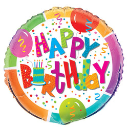 Birthday Jamboree Round Foil Balloon 18