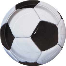 Soccer 3D Dessert Plates, 8ct.