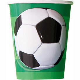 Soccer 3D 9oz Cups, 8ct.