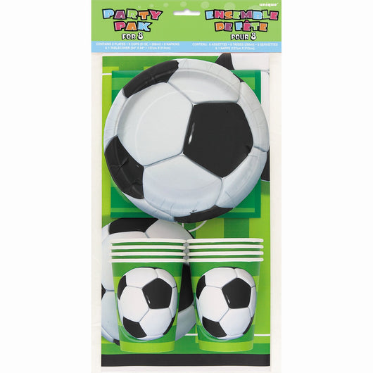 Soccer 3D Ball Party Pack for 8