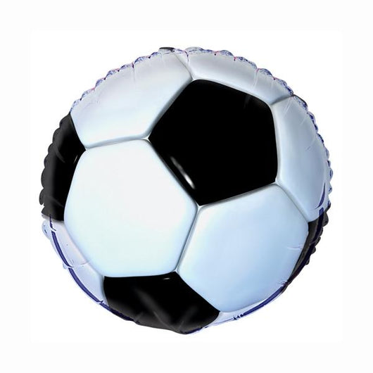 Soccer 3D Round Foil Balloon 18