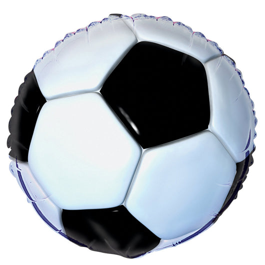 Soccer 3D Round Foil Balloon 18