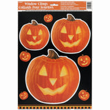 Pumpkin Glow Window Clings Sheet