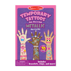 Melissa & Doug Temporary Tattoos - Metallic (10)