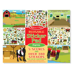 Melissa & Doug Reusable Sticker Pad - Farm (20)