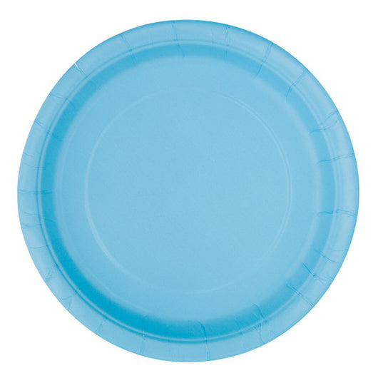 Powder Blue Solid Round 7
