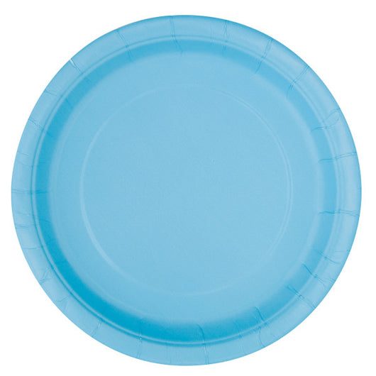 Powder Blue Solid Round 9