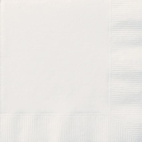 White Solid Luncheon Napkins, 20ct