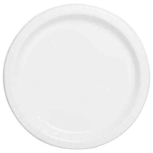 White Solid Round 7