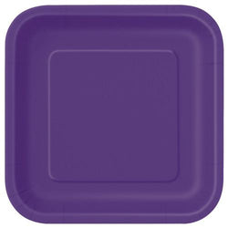 Deep Purple Solid Square 9