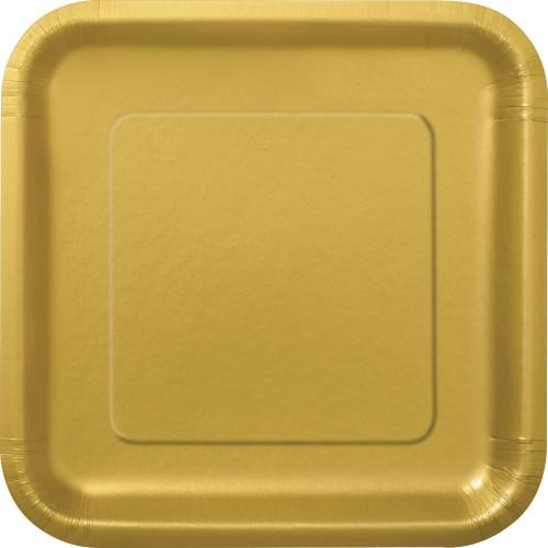 Gold Solid Square 9