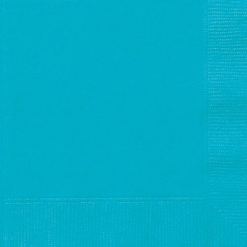 Caribbean Teal Solid Luncheon Napkins, 20ct