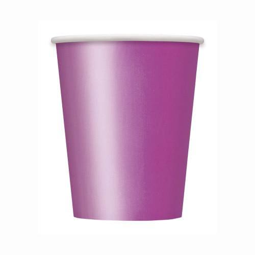Pretty Purple Solid 9oz Paper Cups, 14ct