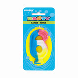 Number 6 Rainbow Birthday Candle