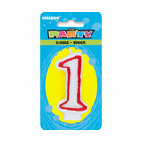 Number 1 Deluxe Birthday Candle