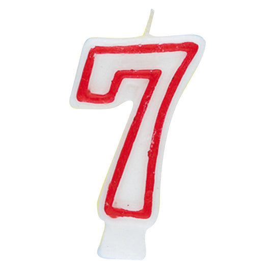 Number 7 Deluxe Birthday Candle