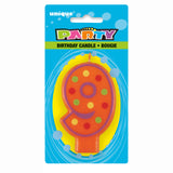 Number 9 Decorative Birthday Candle