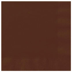 Brown Solid Luncheon Napkins, 20ct