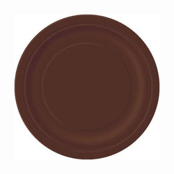 Brown Solid Round 7