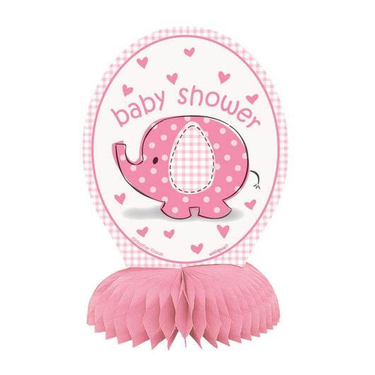 Umbrellaphants Pink Mini Honeycomb Decorations, 4ct